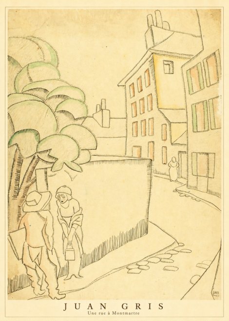 Juan Gris Une Rue À Montmartre No4 - Juliste