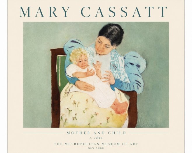 Mary Cassatt Mother and Child III No4 - Juliste