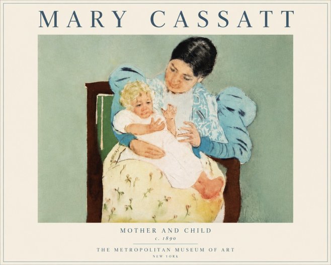 Mary Cassatt Mother and Child III No6 - Juliste