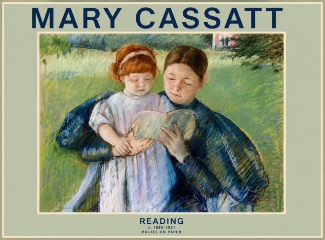 Mary Cassatt Reading No2 - Juliste