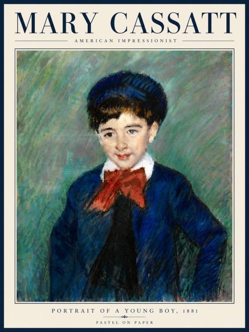 Mary Cassatt Portrait of a Young Boy, 1881 No6 - Juliste