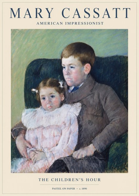 Mary Cassatt The Children's Hour No1 - Juliste