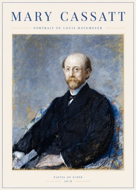 Mary Cassatt Portrait of Louis Havemeyer No3 - Juliste