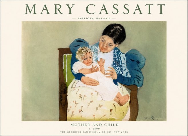 Mary Cassatt Mother and Child VIII No5 - Juliste