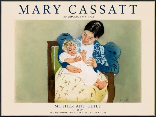 Mary Cassatt Mother and Child VIII No6 - Juliste