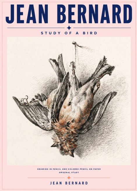 Jean Bernard Study of a Bird IV No6 - Juliste