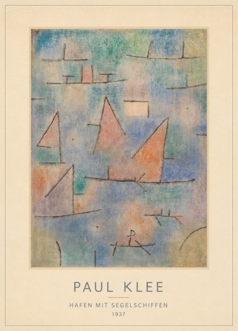 Paul Klee Hafen Mit Segelschiffen No4 - Juliste