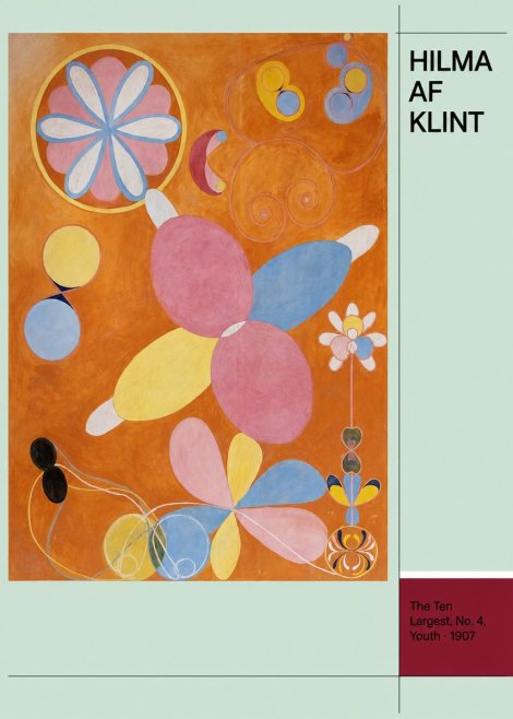 Hilma af Klint The Ten Largest, No. 4, Youth No4 - Juliste