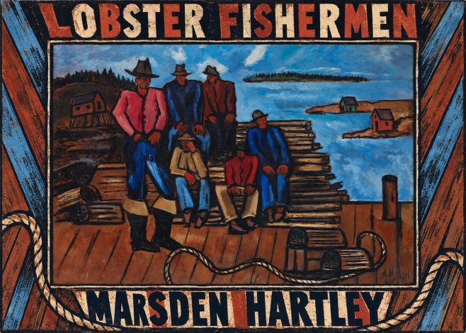 Marsden Hartley Lobster Fishermen I No6 - Juliste