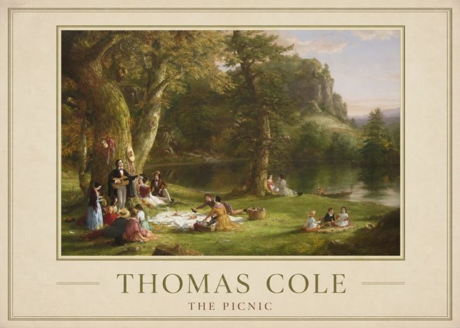 Thomas Cole The Picnic No1 - Juliste