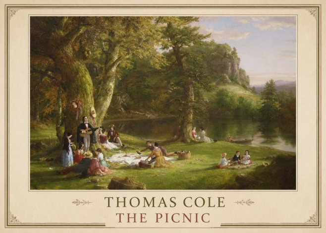 Thomas Cole The Picnic No2 - Juliste