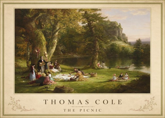 Thomas Cole The Picnic No5 - Juliste