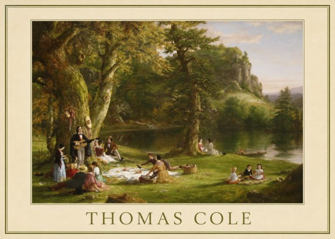 Thomas Cole The Picnic No6 - Juliste