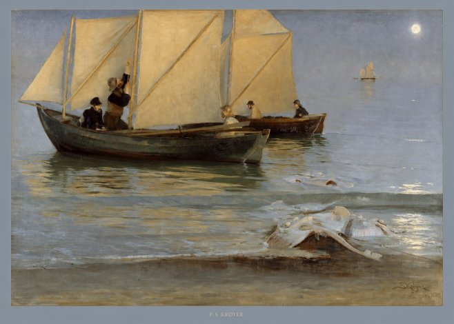 P.S. Krøyer A Ray Washed Ashore No5 - Juliste