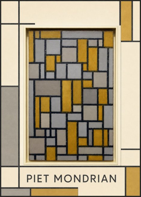 Piet Mondrian Composition in Grey and Yellow No1 - Juliste
