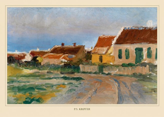 P.S. Krøyer Houses in Skagen No4 - Juliste