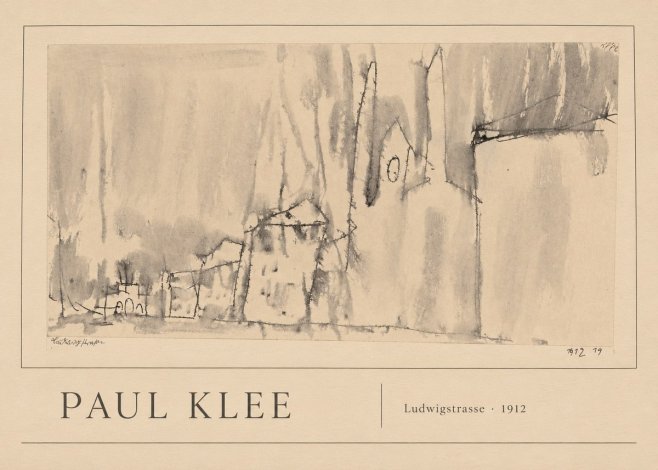 Paul Klee Ludwigstrasse No1 - Juliste
