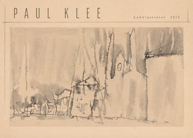 Paul Klee Ludwigstrasse No4 - Juliste