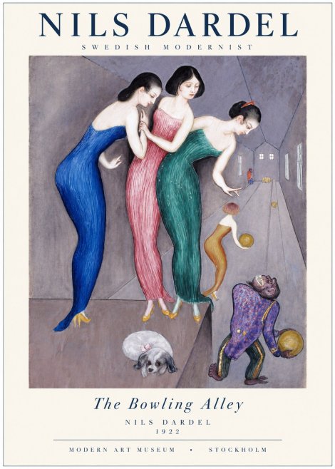 Nils Dardel Three Graces No2 - Juliste