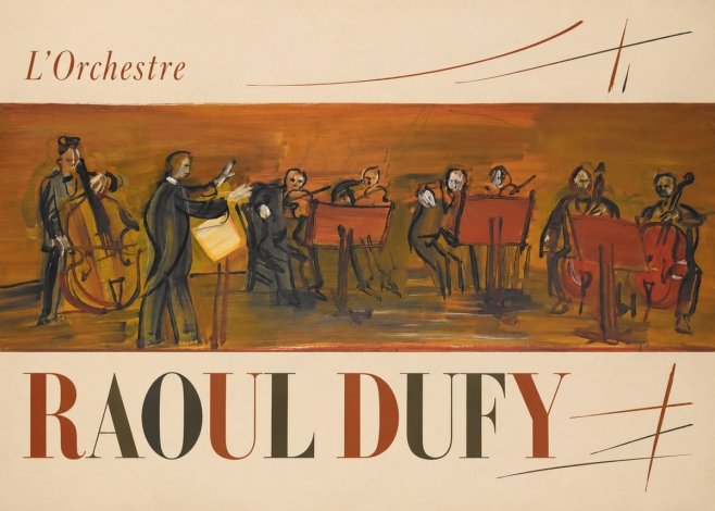 Raoul Dufy L'orchestre No6 - Juliste