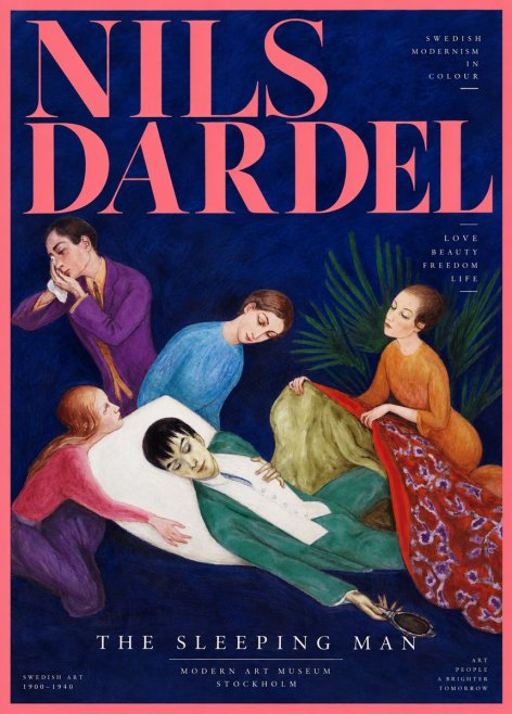 Nils Dardel The Sleeping Man No2 - Juliste