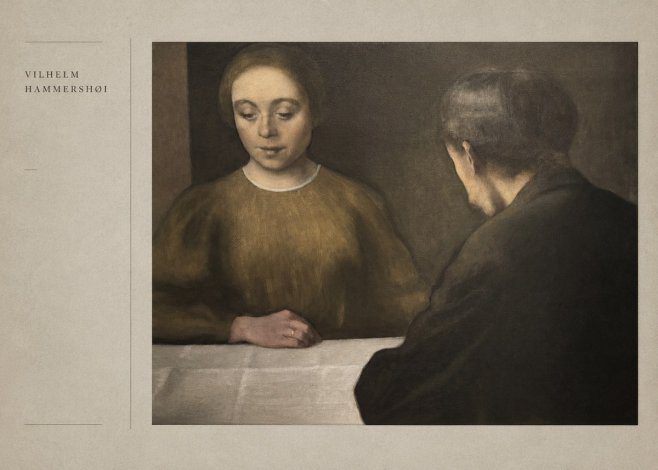 Vilhelm Hammershøi A Conversation No5 - Juliste