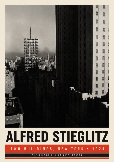Alfred Stieglitz Two Buildings, New York No6 - Juliste