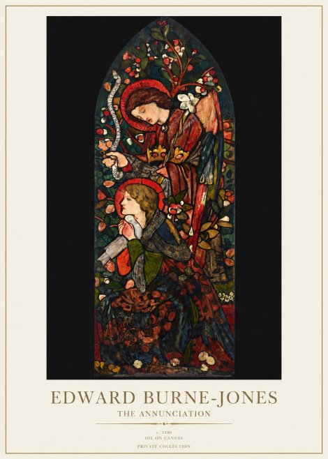 Edward Burne-Jones The Annunciation I No1 - Juliste