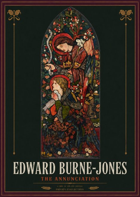 Edward Burne-Jones The Annunciation I No2 - Juliste