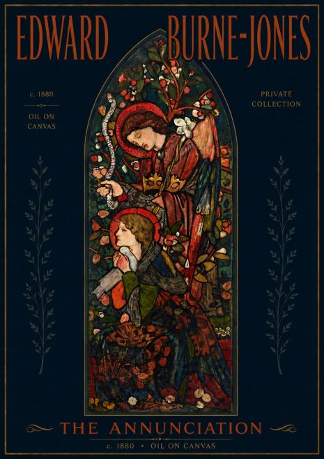 Edward Burne-Jones The Annunciation I No5 - Juliste