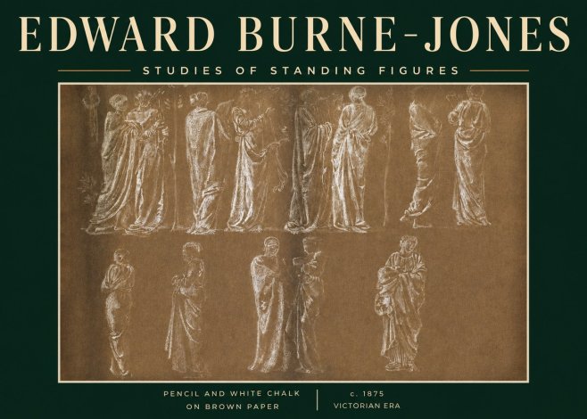 Edward Burne-Jones Studies of Standing Figures No3 - Juliste