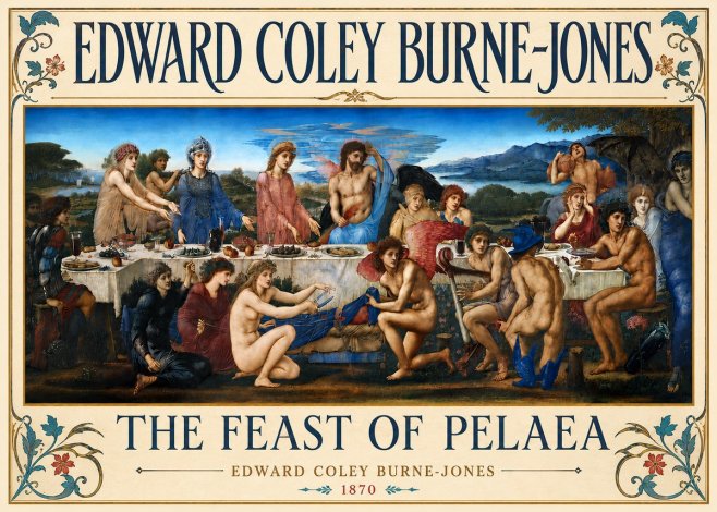 Edward Burne-Jones The Feast of Pelaea No6 - Juliste