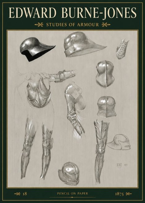 Edward Burne-Jones Studies of Armour No3 - Juliste