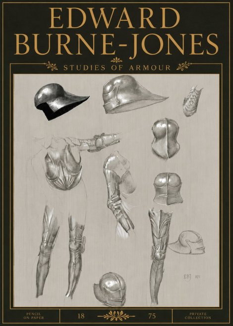 Edward Burne-Jones Studies of Armour No5 - Juliste
