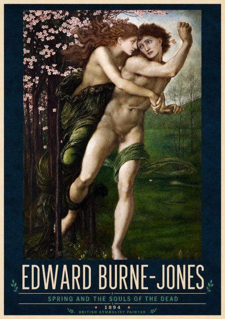 Edward Burne-Jones Springtime and the Spring No5 - Juliste