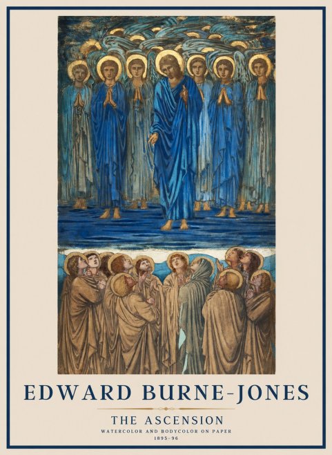 Edward Burne-Jones The Ascension No1 - Juliste