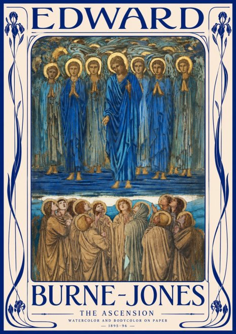 Edward Burne-Jones The Ascension No3 - Juliste