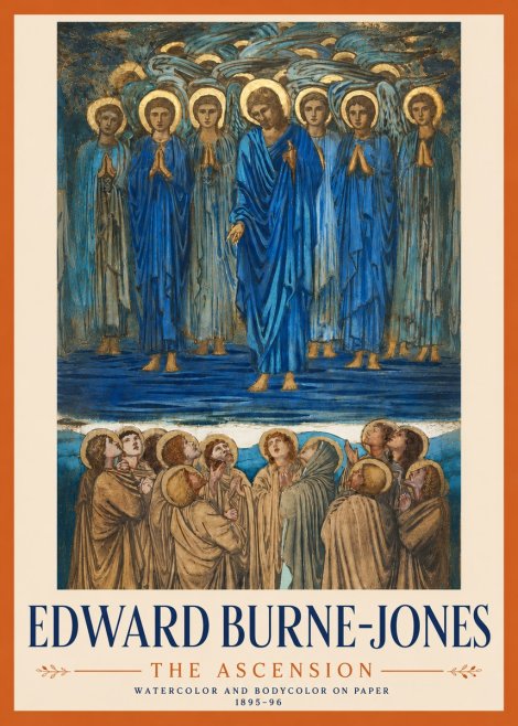 Edward Burne-Jones The Ascension No4 - Juliste