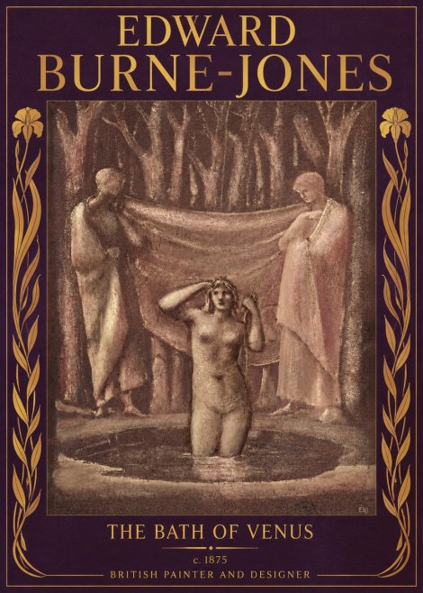 Edward Burne-Jones The Bath of Venus No2 - Juliste