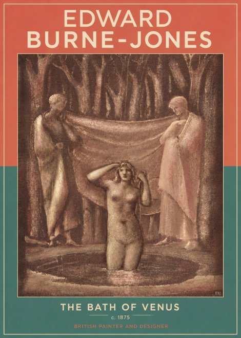Edward Burne-Jones The Bath of Venus No3 - Juliste