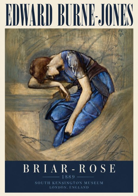 Edward Burne-Jones Briar-rose No4 - Juliste