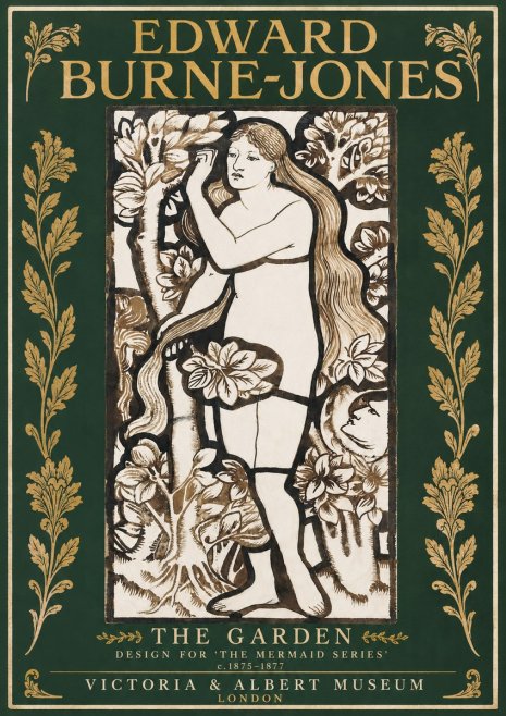 Edward Burne-Jones The Garden No2 - Juliste