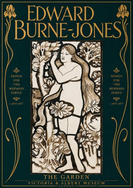 Edward Burne-Jones The Garden No4 - Juliste