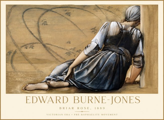 Edward Burne-Jones Briar Rose No1 - Juliste