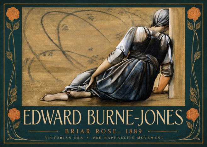 Edward Burne-Jones Briar Rose No4 - Juliste