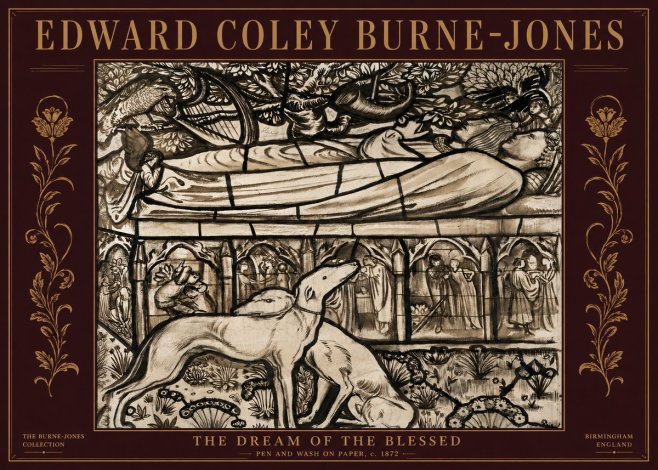 Edward Burne-Jones The Dream of the Blessed No5 - Juliste