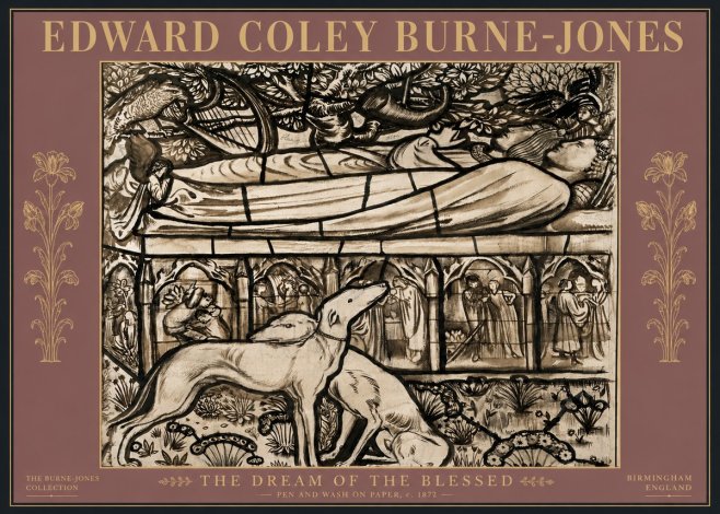 Edward Burne-Jones The Dream of the Blessed No6 - Juliste
