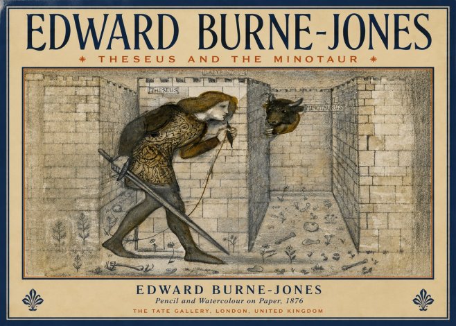 Edward Burne-Jones Theseus and the Minotaur No4 - Juliste