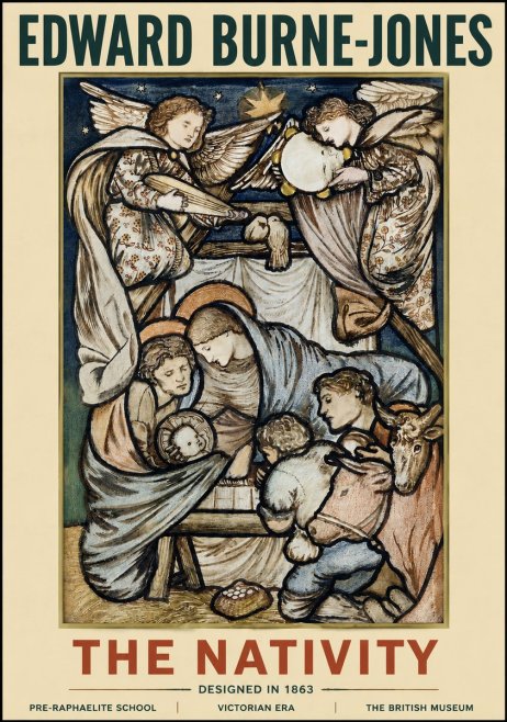 Edward Burne-Jones The Nativity No4 - Juliste