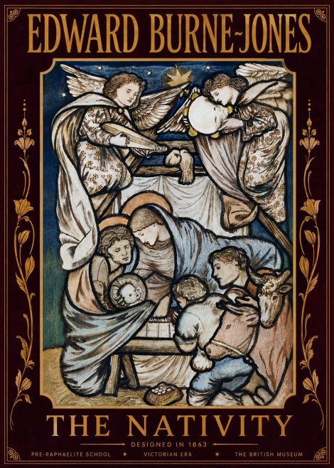 Edward Burne-Jones The Nativity No6 - Juliste
